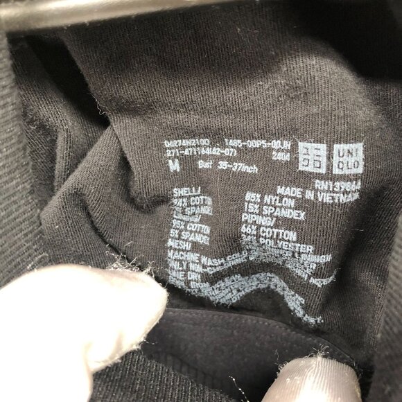 Uniqlo Bra Tank Top Womens M Black Ribbed Halter Padded Built In Bra Comfort - Picture 7 of 8